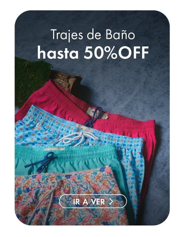 traje de baño hasta 50% off